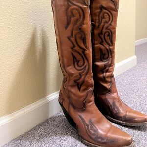 Dan Post -8.5  Ladies Seductress Distressed Brown Snip Toe Boots